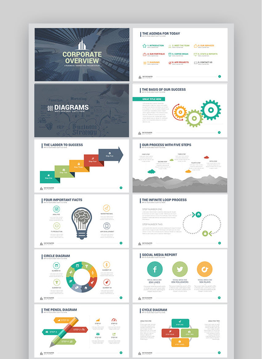 Process Flow Powerpoint Template Collection